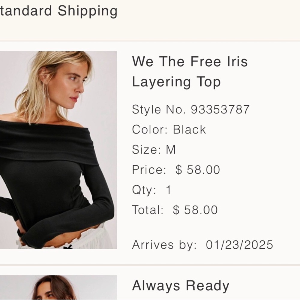 We The Free Iris Layering Top